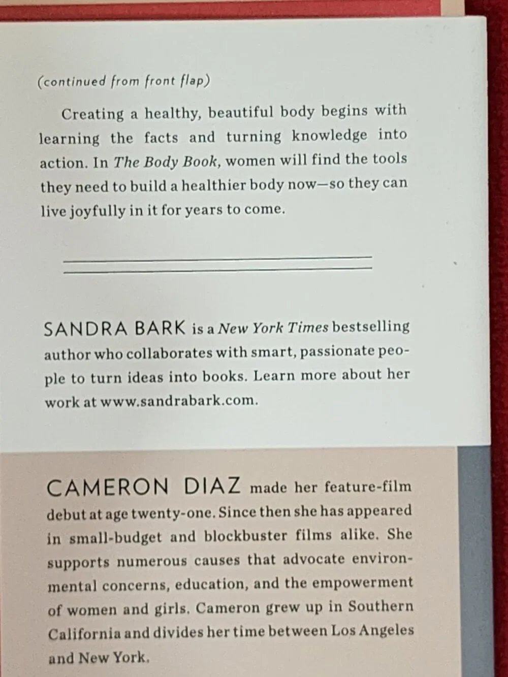 The Body Book The Law of Hunger Science of Strength Other Ways to Love Your Body